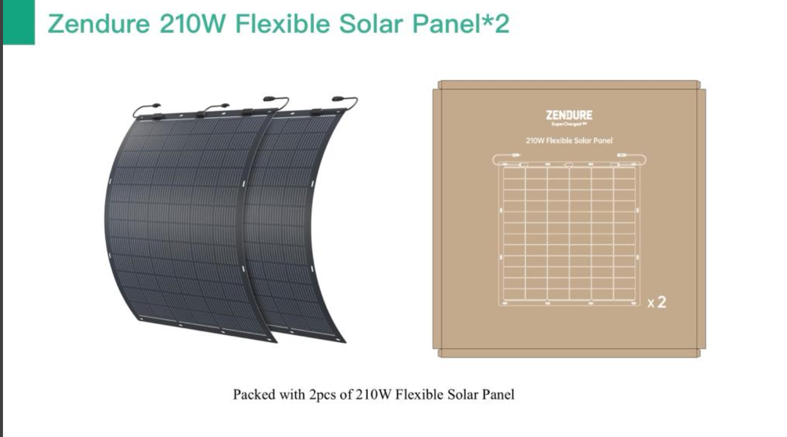 Zendure 210w paneles solares